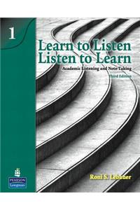Learn to Listen, Listen to Learn 1 Student Book with Streaming Video Access Code Card