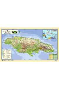 Wall Map Jamaica