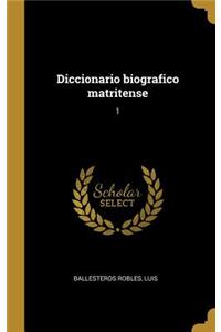 Diccionario biografico matritense