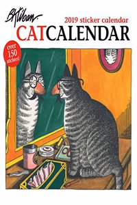 B. Kliban Catcalendar 2019 Sticker Wall Calendar