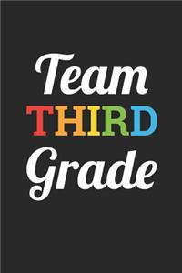 Back to School Notebook 'Team Third Grade' - Back To School Gift for Her and Him - 3rd Grade Writing Journal