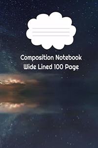 Composition Notebook Wide Lined 100 Page Sea