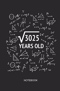 3025 Years Old Notebook