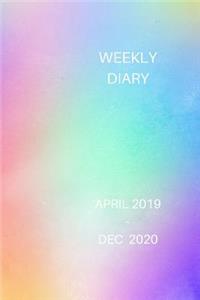 Weekly Diary April 2019-Dec 2020