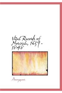 Vital Records of Norwich, 1659-1848