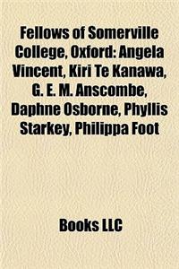Fellows of Somerville College, Oxford
