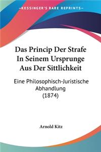 Das Princip Der Strafe In Seinem Ursprunge Aus Der Sittlichkeit