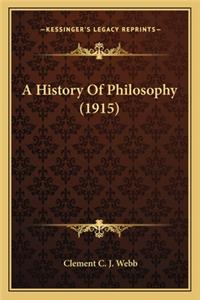 History Of Philosophy (1915)