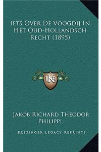 Iets Over De Voogdij In Het Oud-Hollandsch Recht (1895)