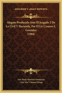 Alegato Producido Ante El Juzgado 2 De Lo Civil Y Hacienda, Por El Lic Cesareo L. Gonzalez (1904)
