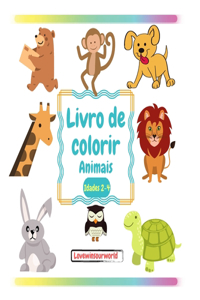 Livro para colorir Animais