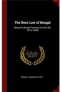 The Rent Law of Bengal
