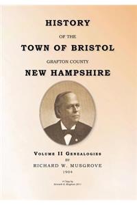HISTORY OF THE TOWN OF BRISTOL GRAFTON COUNTY NEW HAMPSHIRE- Volume II - Genealogies