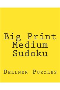Big Print Medium Sudoku