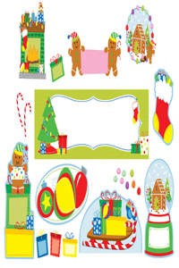 Holiday Fun Mini Bulletin Board Set