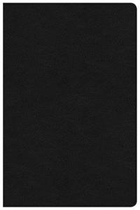 NKJV Large Print Ultrathin Reference Bible Black Letter Edition, Premium Black Genuine Leather, Indexed