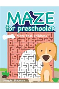 Maze book for preschooler