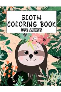 Sloth Coloring Book For Adult