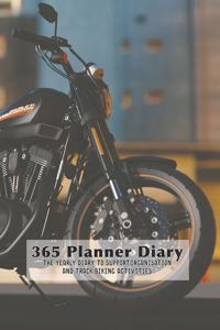 365 Planner Diary: Large professional planner for all your diary and organisational needs and tracking your motorsport adventures on a weekly basis - Page per week dia