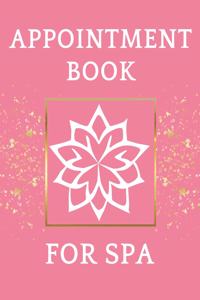 Appointment Book for Spa
