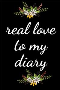 real love to my diary journal gift
