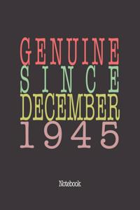 Genuine Since December 1945