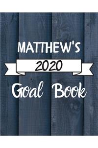 Matthew's 2020 Goal Book