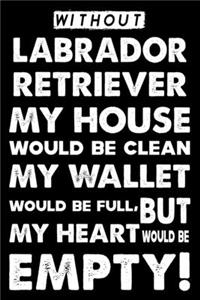 Without Labrador Retriever My House Would Be Clean