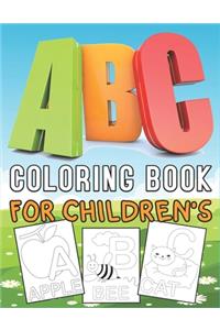 ABC Coloring Book for Children's