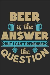Beer is the answer but i can't remember the question (Beer Logbook)