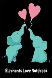 Elephants Love Notebook
