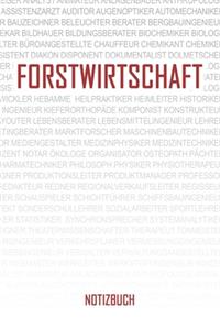 Forstwirtschaft Notizbuch