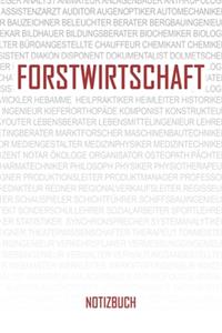 Forstwirtschaft Notizbuch