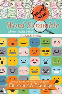 Travel size word scramble puzzle book