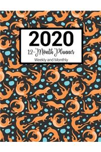 2020 12-Month Planner Weekly and Monthly