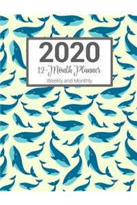 2020 12-Month Planner Weekly and Monthly