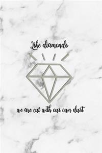 Like Diamonds We Are Cut With Our Own Dust
