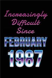 Increasingly Difficult Since February 1987