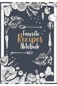 Favorite Recipes Notebook