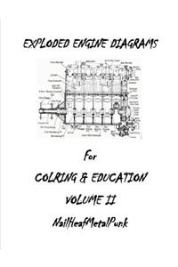 Engine Diagrams Exploded for Coloring and Education