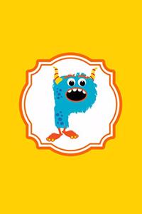 Monster Monogram Journal - Letter P