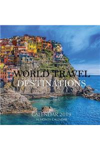 World Travel Destinations Calendar 2019