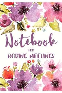 Notebook for Boring Meetings