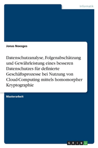 Datenschutzanalyse, Folgenabschätzung und Gewährleistung eines besseren Datenschutzes für definierte Geschäftsprozesse bei Nutzung von Cloud-Computing mittels homomorpher Kryptographie