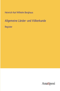 Allgemeine Länder- und Völkerkunde