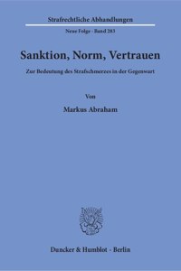 Sanktion, Norm, Vertrauen: Zur Bedeutung Des Strafschmerzes in Der Gegenwart