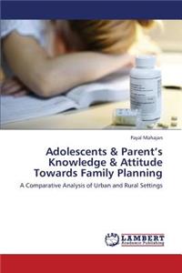 Adolescents & Parent's Knowledge & Attitude Towards Family Planning