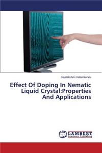 Effect Of Doping In Nematic Liquid Crystal