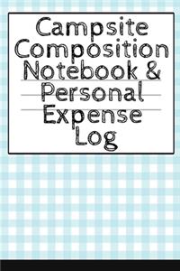 Campsite Composition Notebook & Personal Expense Log