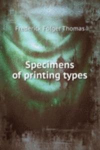 Specimens of printing types